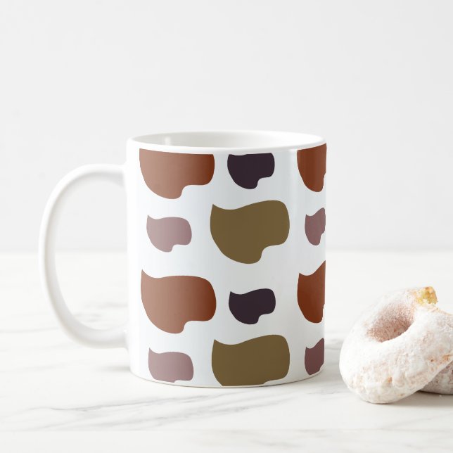 Mug Abstrait Moderne Coloré  (Avec donut)