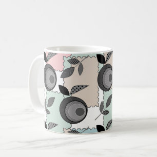 Mug Abstrait moderne patchwork de fruits pomme géométr