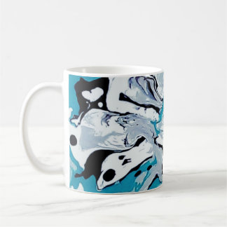 Mug Abstrait motif fantôme.
