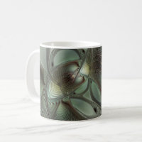 Abstrait Olive Sage Green Grey Fractal Art Imagina