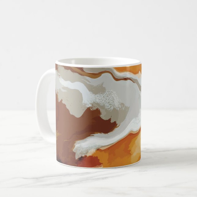 Mug Abstrait Pastel Paint Fox Tail Edition (Devant gauche)
