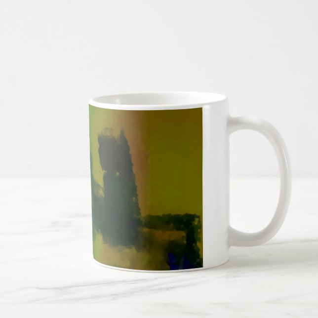 Mug Abstrait vert créatif (Droite)