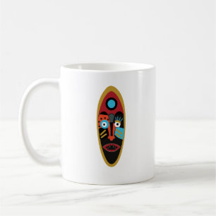 Mug Abstrait visage coloré moderne