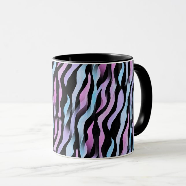 Mug Abstrait Zebra Stripes (Devant droit)