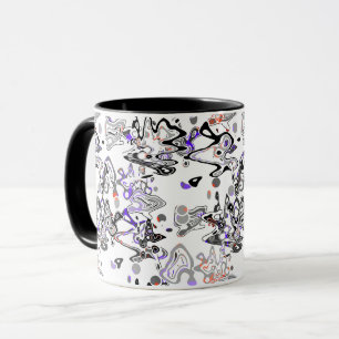 Mug Abstraite brosse à éclat moderne style fashionab