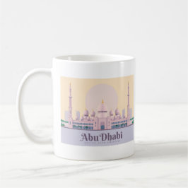 Mug Abu Dhabi UAE Pastel Travel