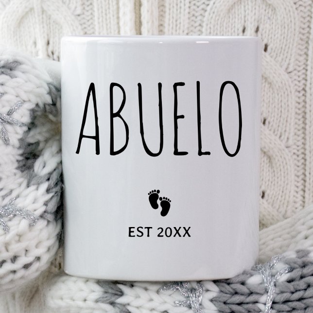 Mug Abuelo Nouveaux grands-parents espagnol Grandma Es (Créateur téléchargé)