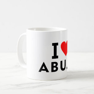 Mug Abuja Nigeria ville d'amour cœur aime voyager