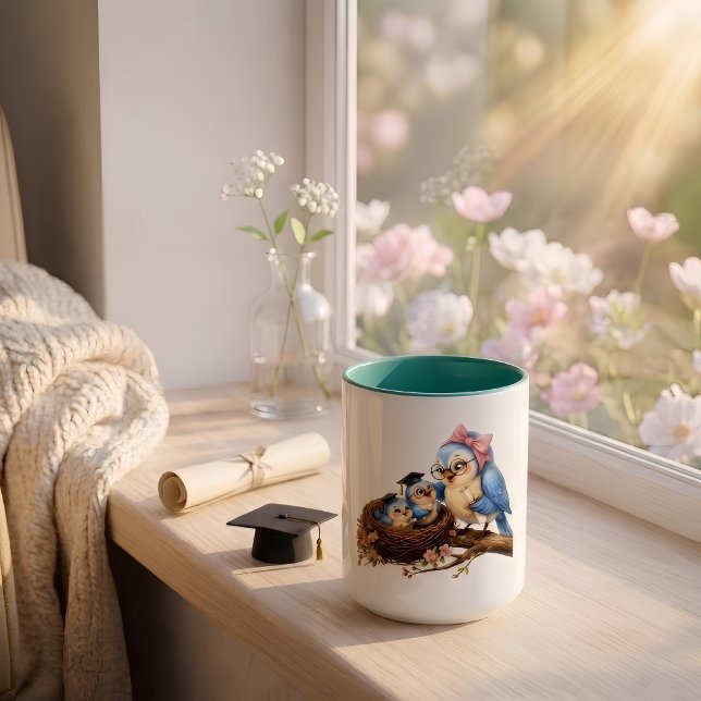 Mug Accent Oiseau Mignon (Créateur téléchargé)