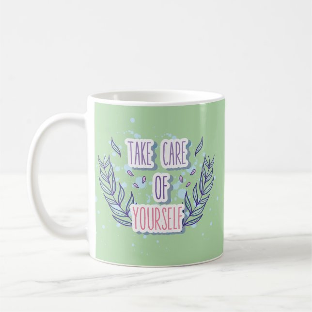 Mug Acceptez-vous le design positif (Gauche)