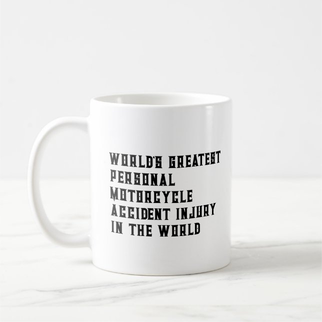 Mug Accident de motocyclette personnel - Procureur (Gauche)