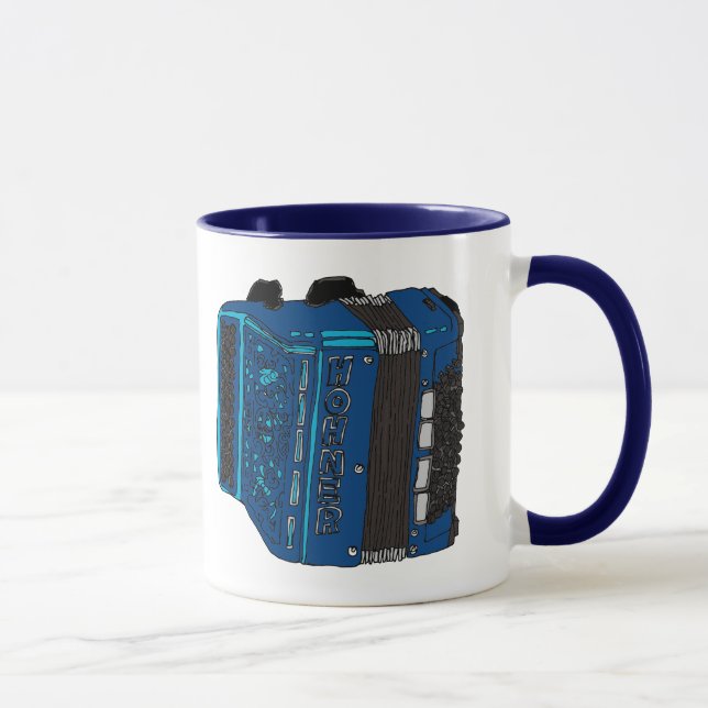 Mug Accordéon de bouton (Droite)