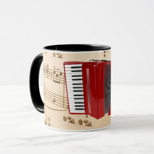 Mug Accordion Music, design populaire,