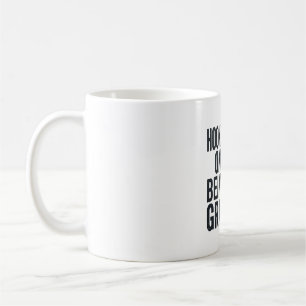 Mug Accro à être grand-père pêche rétro vecteur concep