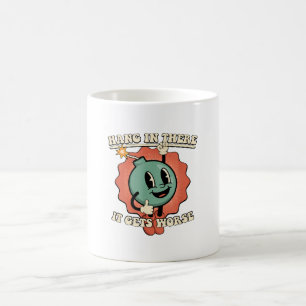 Mug Accroche-toi, ça empire, bombe de dessin animé drô