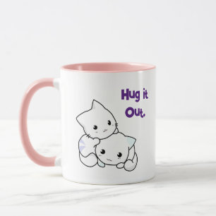 Mug Accrochez-Le À Des Chatons De Dessin, Mignonne Ami