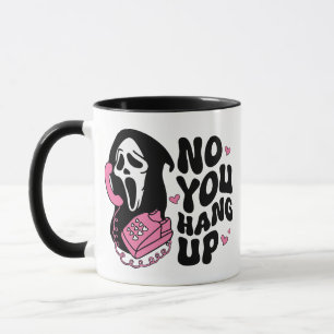 Mug "Accrochez-vous" Ghostface Horror Fan Cadeau