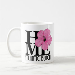 Mug ACCUEIL Atlantic Beach hibiscus rose 11oz