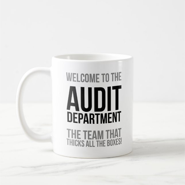 Mug Accueil au département d'audit (Gauche)