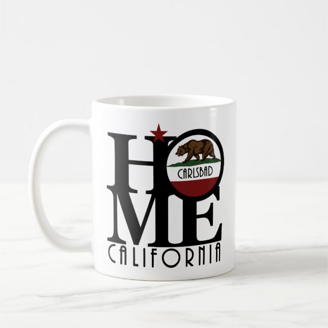 Mug ACCUEIL Carlsbad Californie 11oz (Gauche)