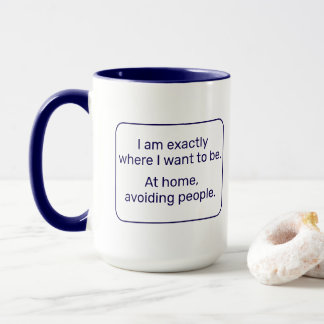 Mug Accueil (droitier, bleu)