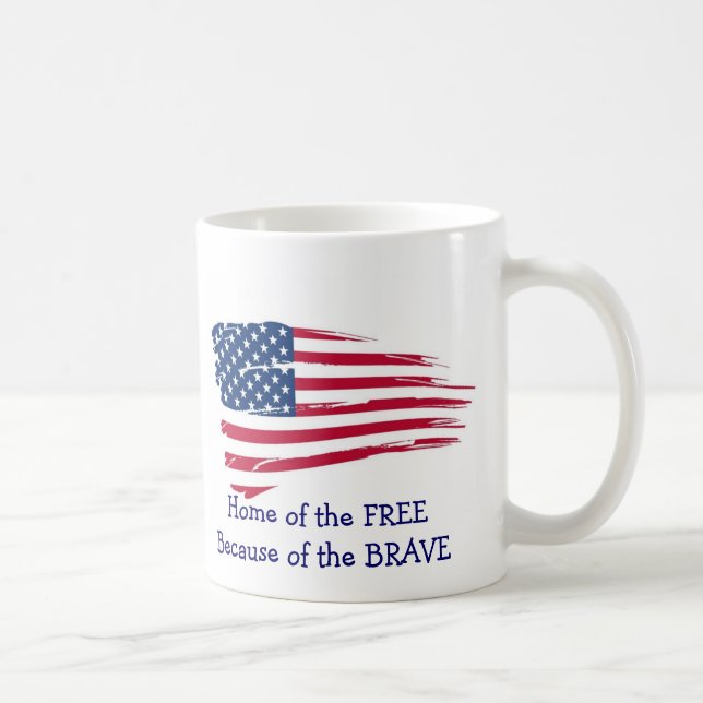 Mug Accueil du drapeau Free Wavy (Droite)