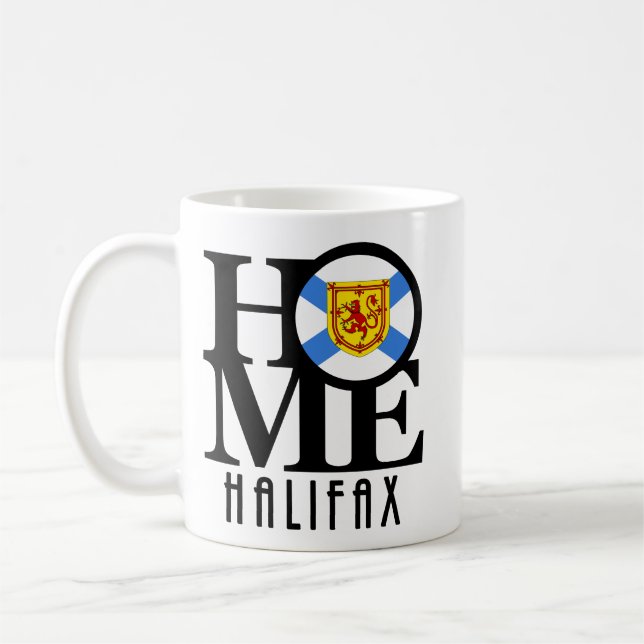Mug ACCUEIL Halifax Nouvelle-Écosse 11oz (Gauche)