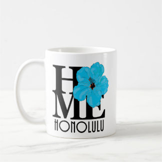Mug ACCUEIL Hibiscus bleu Honolulu 11oz