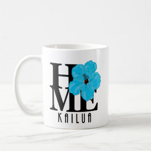 Mug ACCUEIL Hibiscus bleu Kailua 11oz