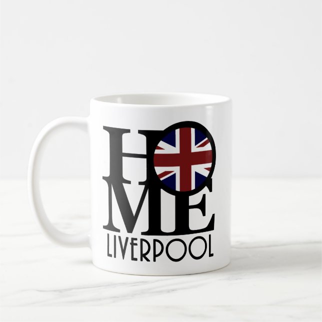 Mug ACCUEIL Liverpool (Drapeau UK) 11oz (Gauche)
