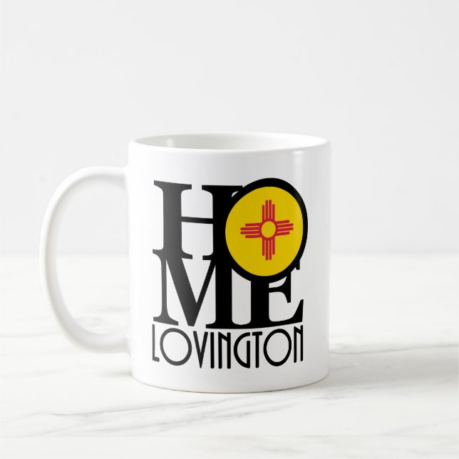 Mug ACCUEIL Lovington Nouveau-Mexique 11oz (Gauche)
