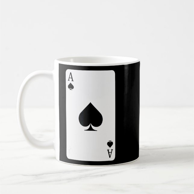 Mug Ace De Pique Jouer Carte Ace Card (Gauche)