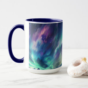 Mug Acheter aurores boréales à thème spatial