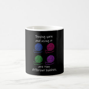 Mug Acheter du fil Tricot de passe-temps différent Cr