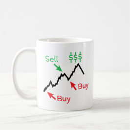 Mug Acheter Low Sell High T-Shirt - Stock Trader Cadea