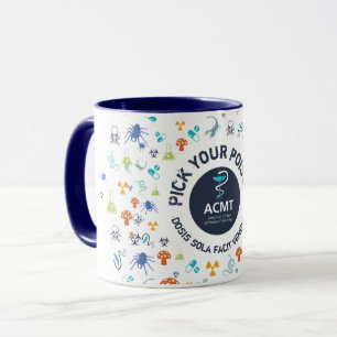 Mug ACMT Choisissez votre poison Bleu à deux tons de