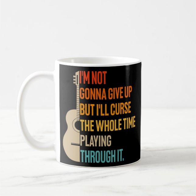 Mug Acoustique guitare Graphisme Funny Music Concert (Gauche)