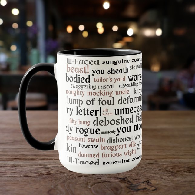 Mug Acteur Ouverture Nuit Cadeau Shakespeare Insultes (Créateur téléchargé)