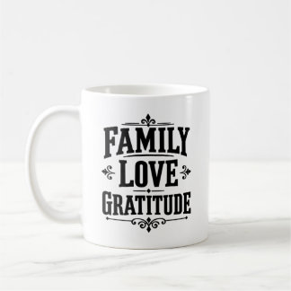 Mug Action de grâce de gratitude familiale