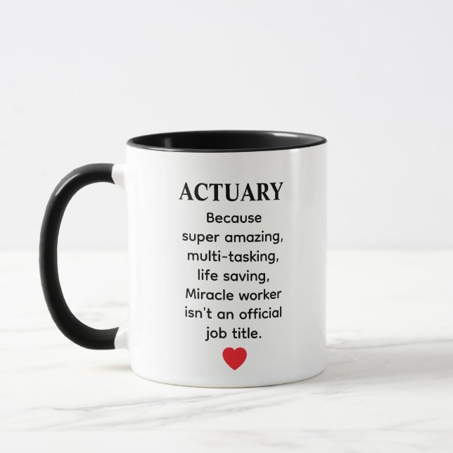 Mug Actuaire auditeur financier comptable comptabilité (Gauche)