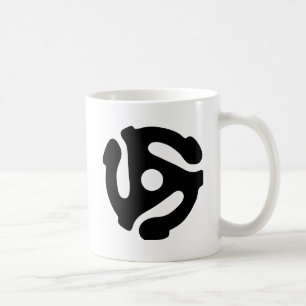 Mug Adaptateur vinyle de 7 pouces 45 tr/min insérez l'