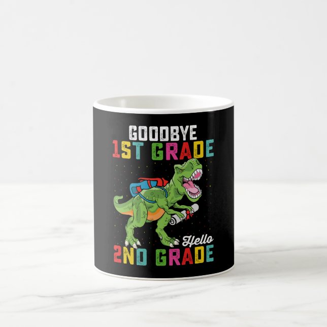 Mug Adieu 1ère année Bonjour 2e année T Rex Dinosaur (Centre)