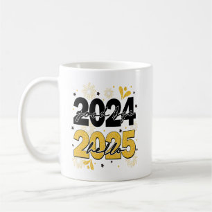 Mug Adieu 2024 Bonjour 2025 Fireworks Bonne année