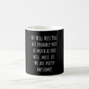 Mug adieu à la collègue nouvelle emploi femmes homme