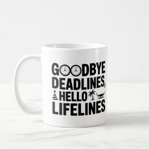Mug Adieu Délais Bonjour Boug Lifelines - Retraite