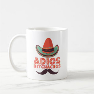 Mug Adios Bitchachos Chapeau Rétro Cinco De Mayo