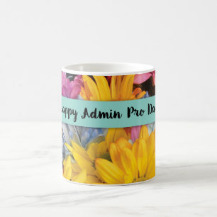 Mug Admin Pro Day Merci Gerbera Daisies