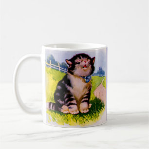 Mug adorable chaton chanteur des années 1930