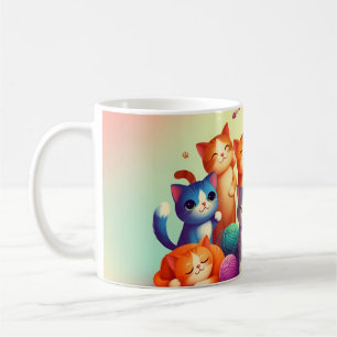 Mug adorable chats en caricature