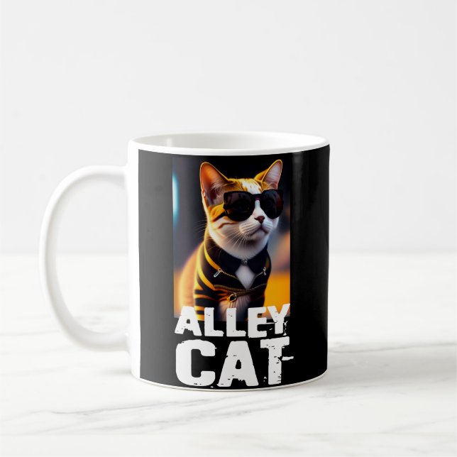 Mug Adorable Cute Cat en Tiger Tracksuit (Gauche)